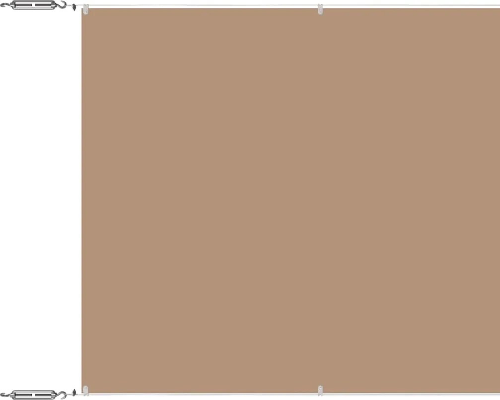 vidaXL Copertină verticală, gri taupe, 100x1000 cm, țesătură oxford