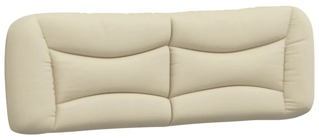 374593 vidaXL Pernă pentru tăblie de pat, crem, 160 cm, material textil