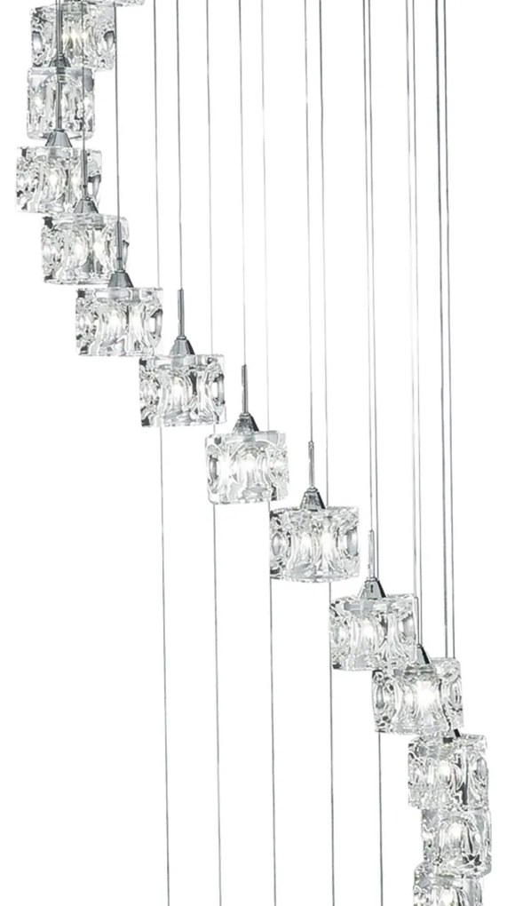 Lustra LED casa scarii design modern Ice Cube H-1,8M 6720-20-LED SRT