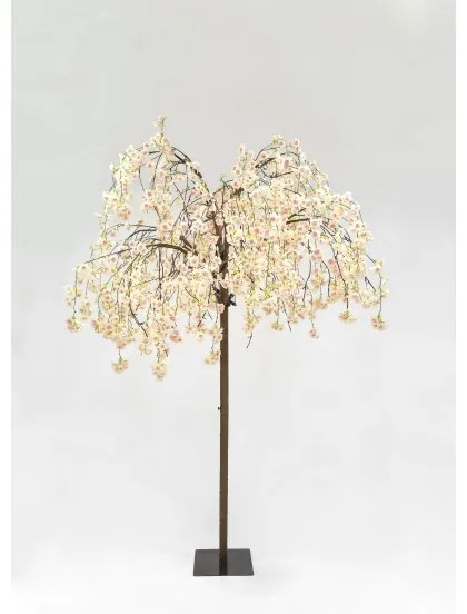 Pom LED artificial decorativ de Crăciun de exterior CHERRY TREE 288xLED/230V 2,5 m cireș