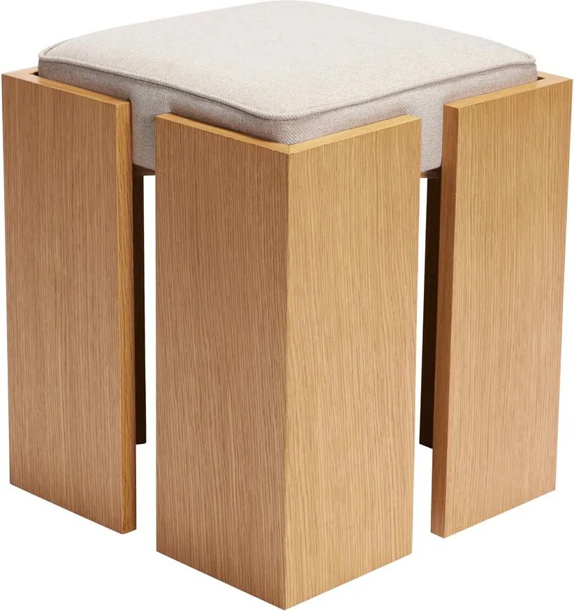 Scaun în culoare naturală Forma – Hübsch