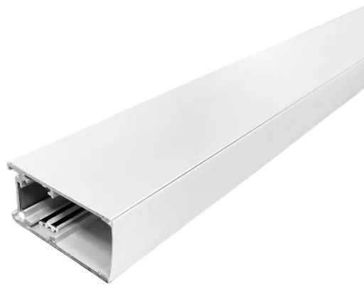 Șină Aplicată Alba Pentru Proiectoare Magnetice, 2m – Ideală Pentru Iluminat Neutru Și Elegant În Diverse Spații