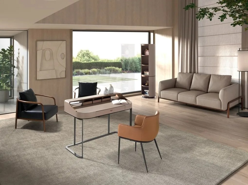 Raft design LUX Walnut-Leatherette Mink