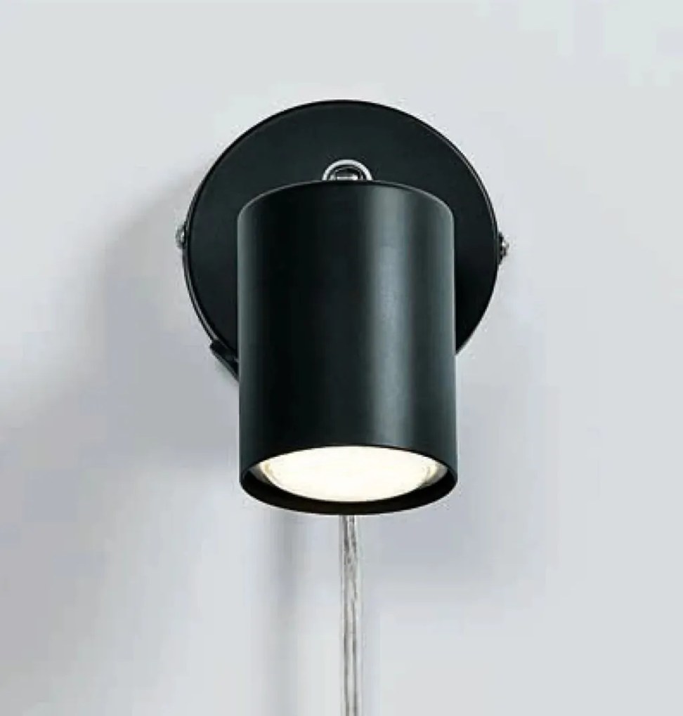 Aplica de perete cu spot directionabil design modern Explore negru