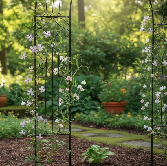 Pergolă de grădină pentru plante cățărătoare 145 x 240 cm