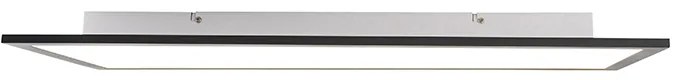 Plafoniera moderna neagra cu LED inclus 80 cm - Liv