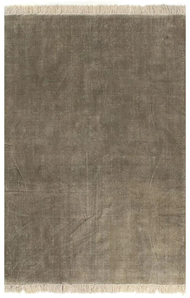 Covor Kilim, gri taupe, 120 x 180 cm, bumbac Gri taupe, 120 x 180 cm