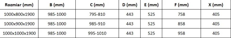 Mexen Omega-3S cabina de duș cu 3 pereți, culisantă 100x80 cm, transparentă, crom + cădiță Flat - 825-100-080-01-00-3s-4010