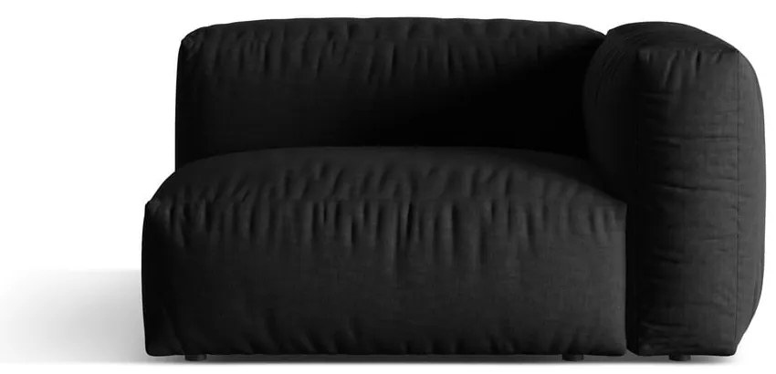 Modul pentru canapea modulară negru (cu colț pe partea dreaptă) Martina – Micadoni Home