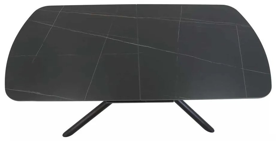 Masă de bucătărie Valmir 160 x 90 cm, negru