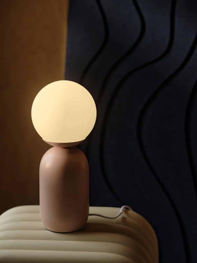 Veioza, lampa de masa design modern Notti roz