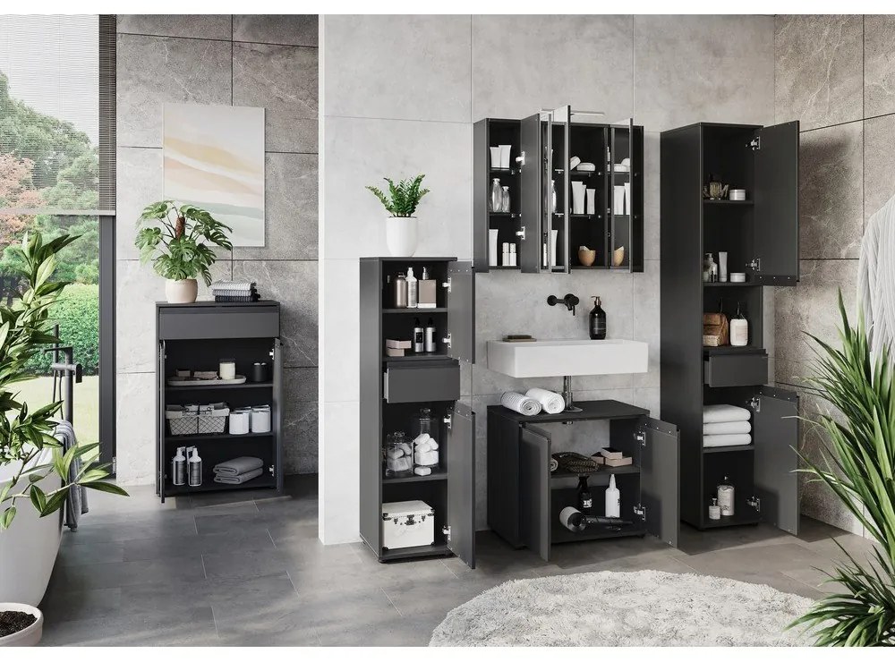 Dulap sub chiuvetă gri antracit 63x55 cm Lemont – Germania