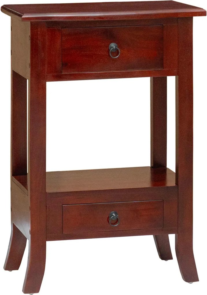 vidaXL Masă de consolă Maro 50 x 29,5 x 76 cm Lemn masiv de mahon