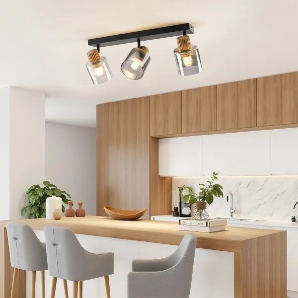 Brilagi - Spot HYGGE 3xE14/15W/230V negru/fumuriu