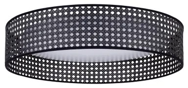 Plafonieră LED ROLLER Duolla RATTAN LED/24W/230V d. 45 cm negru