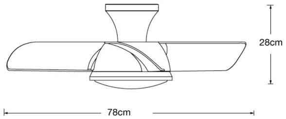 Ventilator LED dimabil Lucci air 513071 LED/18W/230V 3000/4000/6000K + telecomandă