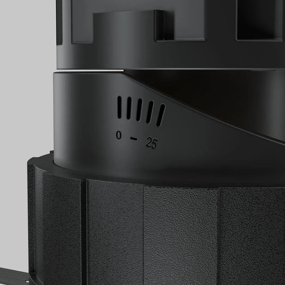 Spot LED incastrabil design tehnic Wise negru