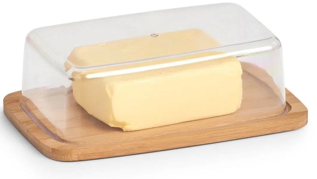 Cutie unt, capac din bambus, 19 x 12 cm, ZELLER