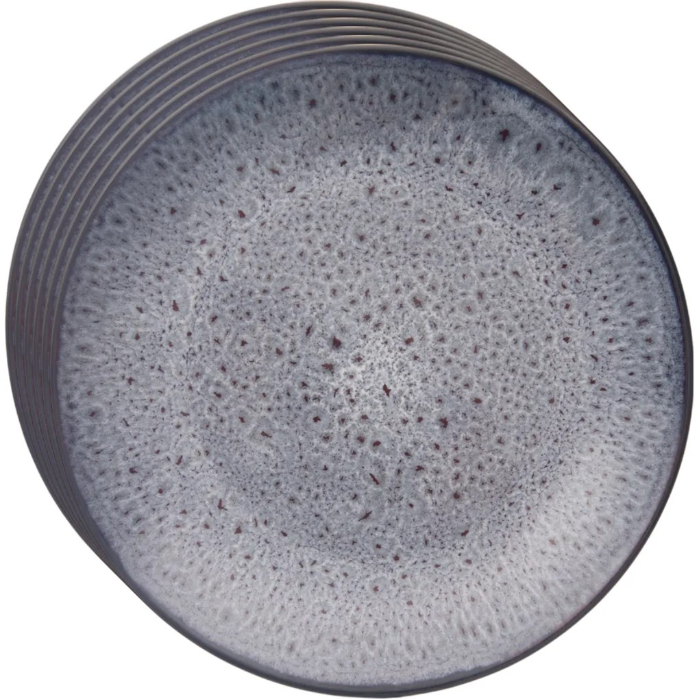 Orion Set de farfurii de desert din ceramică Glazeviolet 20,5 cm, 6 buc.