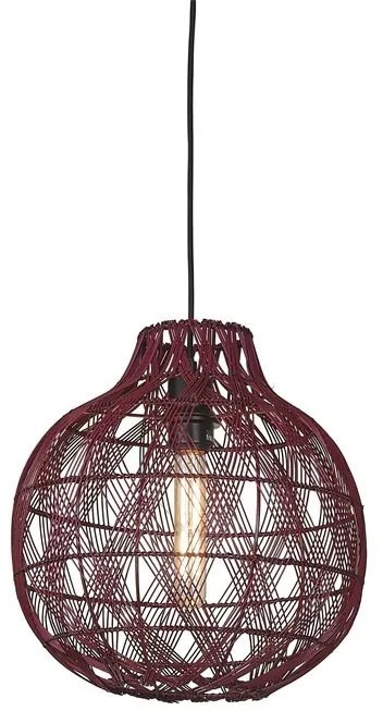 Lustra/Pendul Eco, Bambus, Mendoza visiniu, S