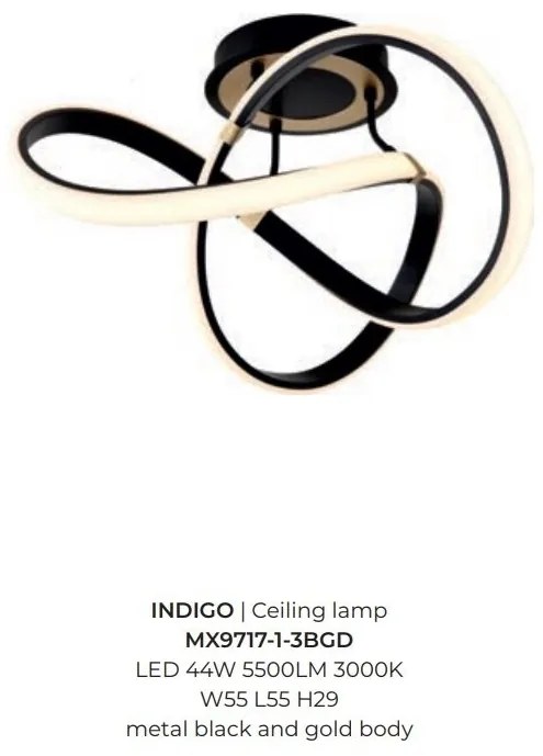 Lustra LED aplicata design modern INDIGO