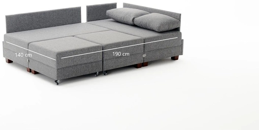 Coltar Extensibil Liones Stanga, 280 x 80 x 210 cm