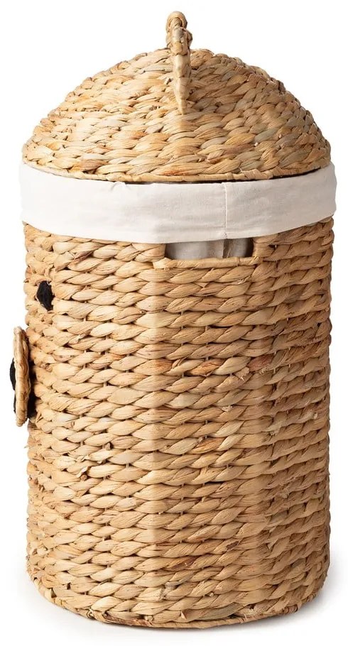 Coș de jucării pentru copii în culoare naturală din zambilă de apă ø 30x56 cm Bear – Compactor