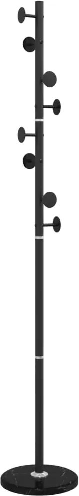 vidaXL Cuier de haine, negru, 176 cm, fier vopsit electrostatic