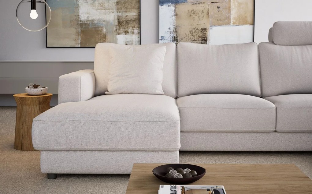 Canapea lemn masiv Alexandria 330 x 245 cm - Stânga