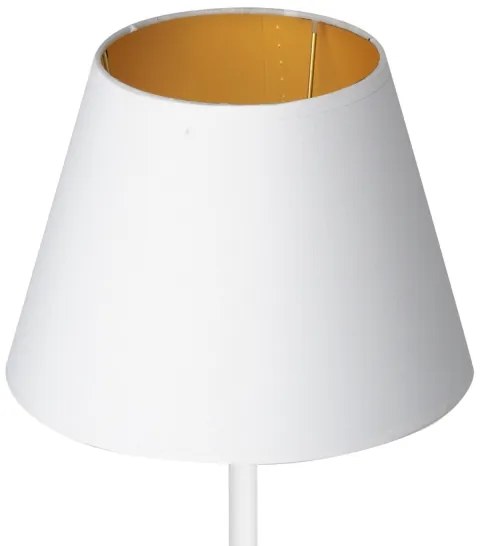 Lampă de masă ARDEN 1xE27/60W/230V d. 20 cm albă/aurie