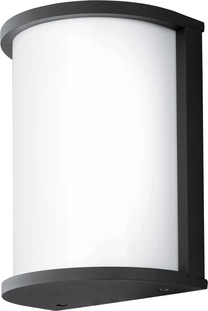Aplica de exterior Eglo Desella, 10W LED, 21.5x17cm, negru-alb