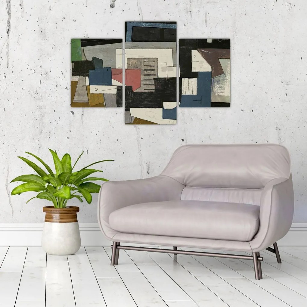 Tablou - Abstracție cubism (90x60 cm)