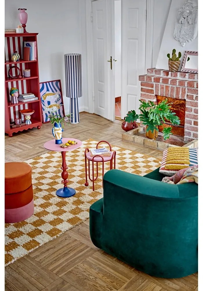 Covor bej/chihlimbar din bumbac 140x200 cm Chola – Bloomingville