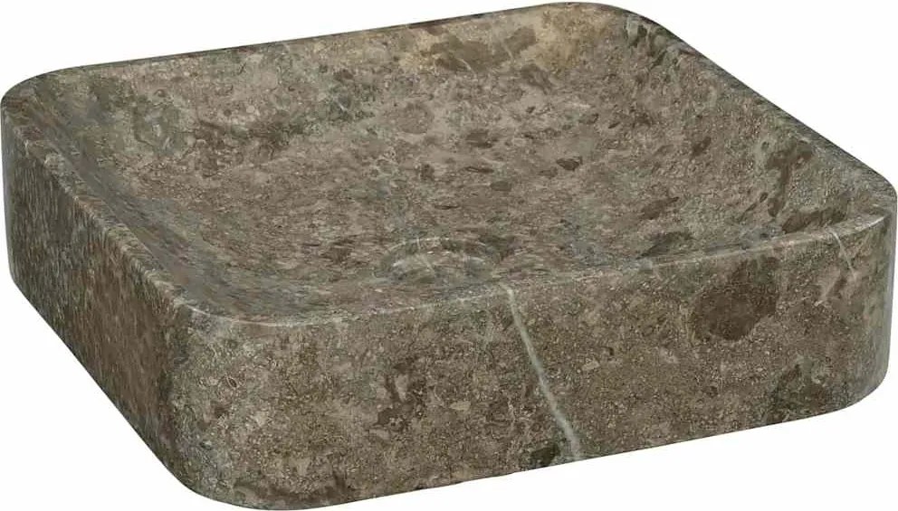 vidaXL Chiuvetă, gri, 40x40x10 cm, marmură