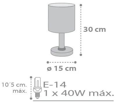 Dalber D-62011E - Veioză copii SWEET DREAMS 1xE14/40W/230V