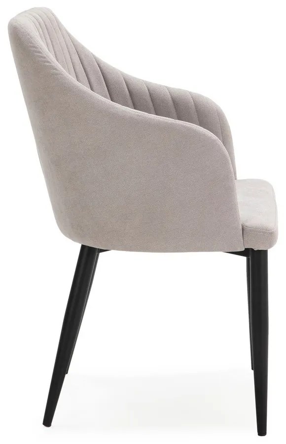 Set de scaune de sufragerie gri deschis 2 buc. tapițat Nadi – Marckeric