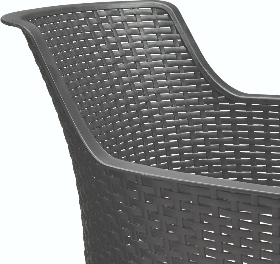 Set de mobilier de grădină Jueva cu 10 locuri, grafit