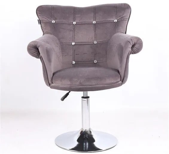 HR804CN Scaun Grafit din Catifea