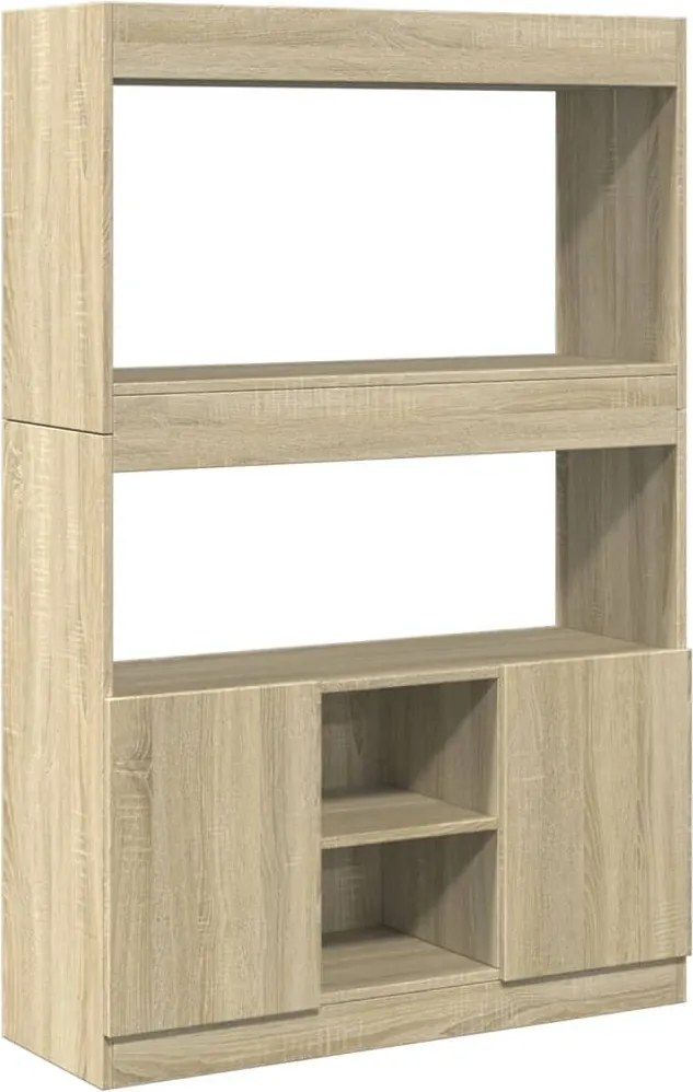 vidaXL Dulap înalt, stejar sonoma, 92x33x140 cm, lemn prelucrat