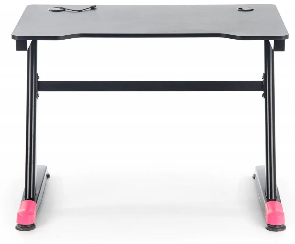 Birou de gaming B40 negru/rosu L100 cm