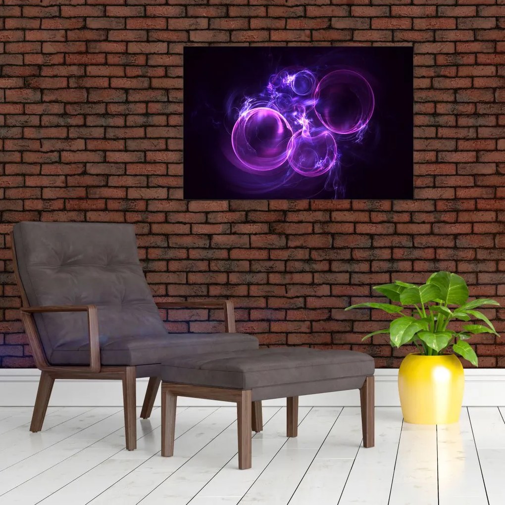 Tablou abstract cu bulbuci (90x60 cm)