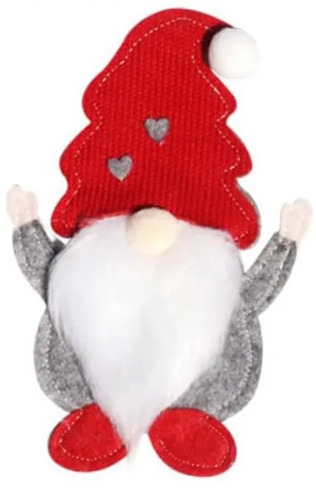 Suport pentru tacamuri SANTA GNOME rosu, 1 buc.
