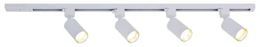 Spot pe șină TRACER 4x GU10/10W/230V, 1 m, alb
