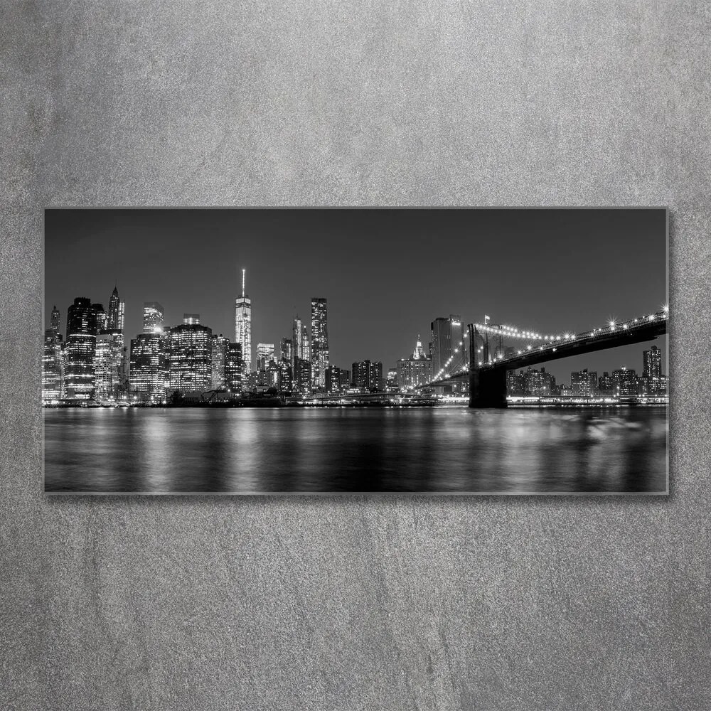 Tablou pe acril Manhattan pe timp de noapte