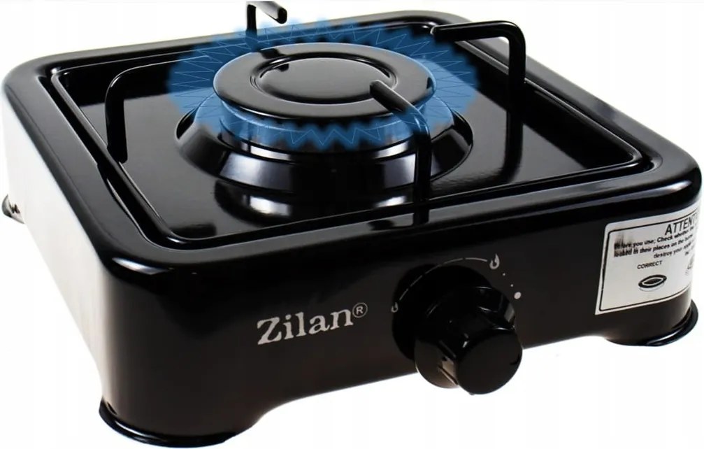 Aragaz 1 ochi ZILAN ZLN0018, Negru Alimentare GPL butelie,