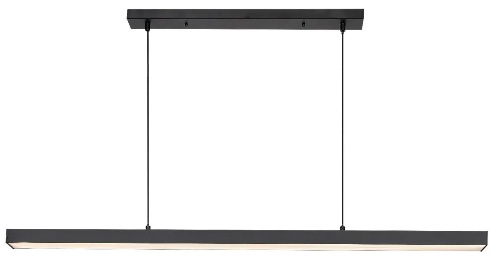 Lustra Suspendata Liniara, LED, Negru, Tariq