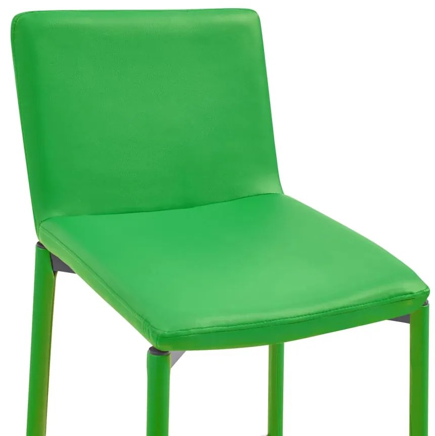 Set de mobilier de bar, 3 piese, verde, piele ecologica Verde, 3