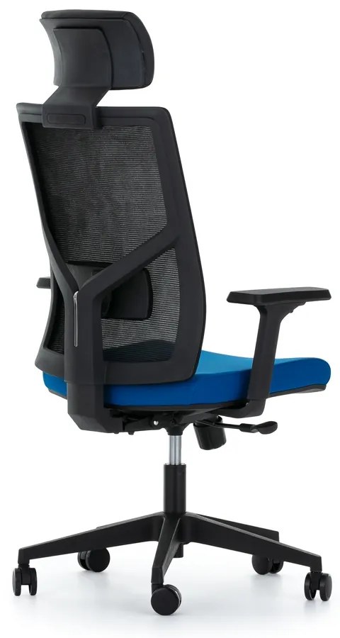 Scaun de birou Tauro, negru/albastru