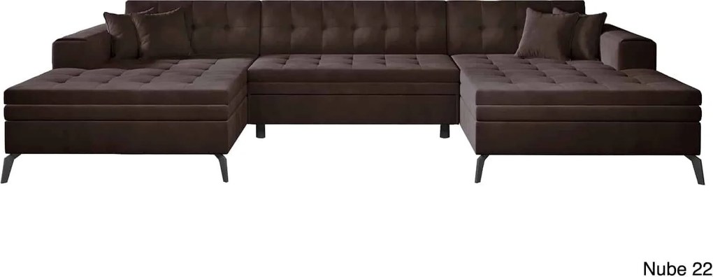 Colțar lemn masiv Formă U Extensibil Verti 350x170cm Personalizabil - Lukso 10