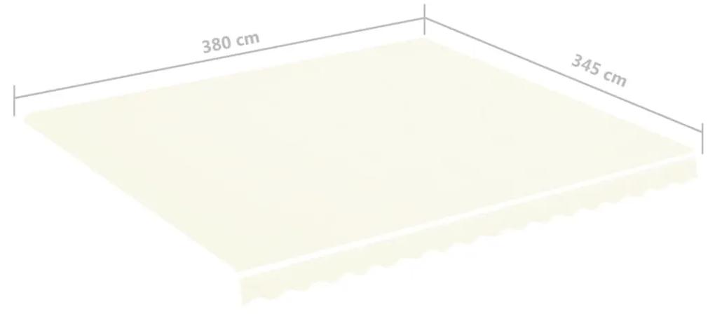 Panza de rezerva copertina, crem, 4x3,5 m Crem, 400 x 350 cm